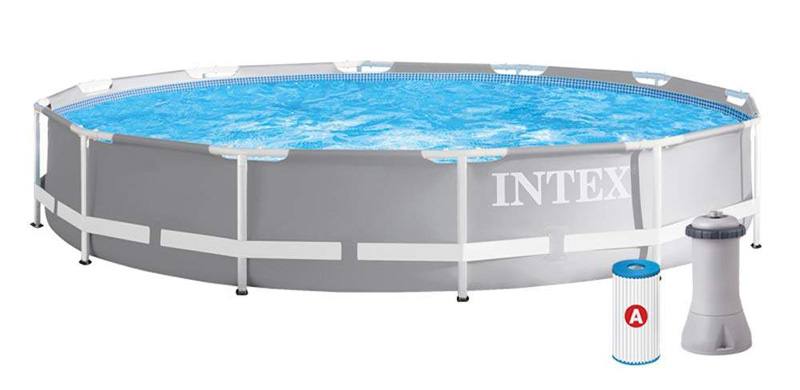 Каркасный сборно-разборный бассейн   Intex  26702 Prism Frame Pool 305 * 76 см.+ с фильтр-насос