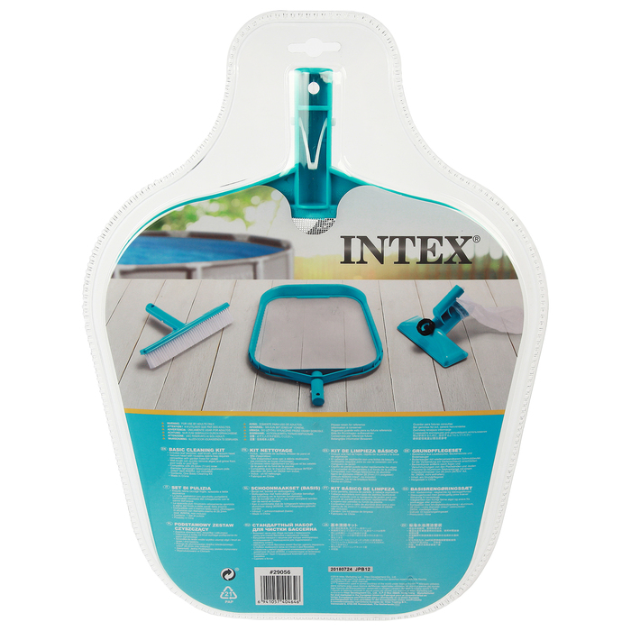 29056 Комплект для чистки бассейнов  Intex 29056 (сачок, щетка, вакуумная насадка с мешком под держатель D26мм.)