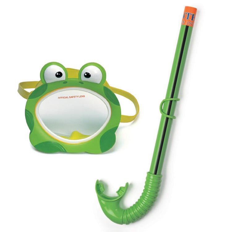 Набор маска с трубкой Лягушка для детей  3-8 лет Intex 55940