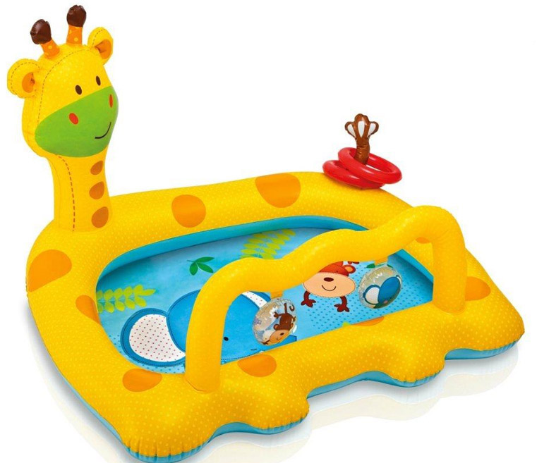 Надувной детский бассейн Веселый Жираф Intex 57105