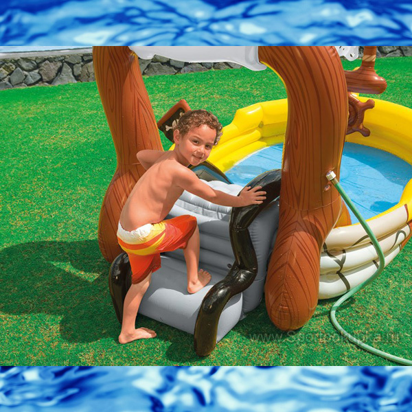 Водный игровой центр-бассейн  Пираты с горкой Intex 57133  НОВИНКА 2013 ГОДА!!