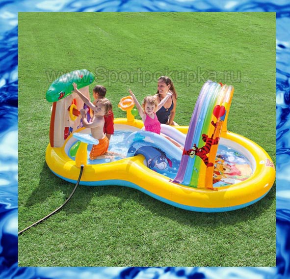 Водный игровой центр-бассейн  Винни Пух Intex 57136