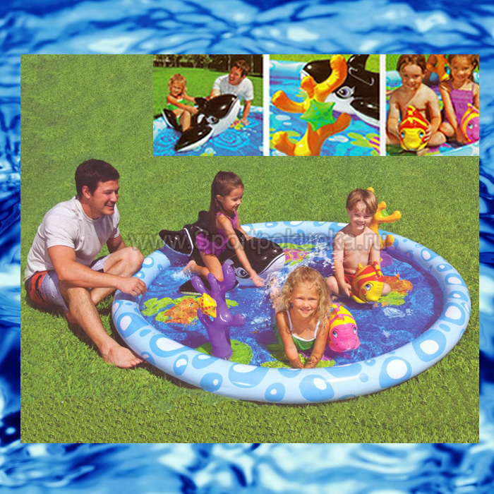 Водный игровой центр-бассейн  Морской пейзаж  Intex 57448