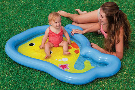 Надувной мини  бассейн для детей Кит  Intex 59408